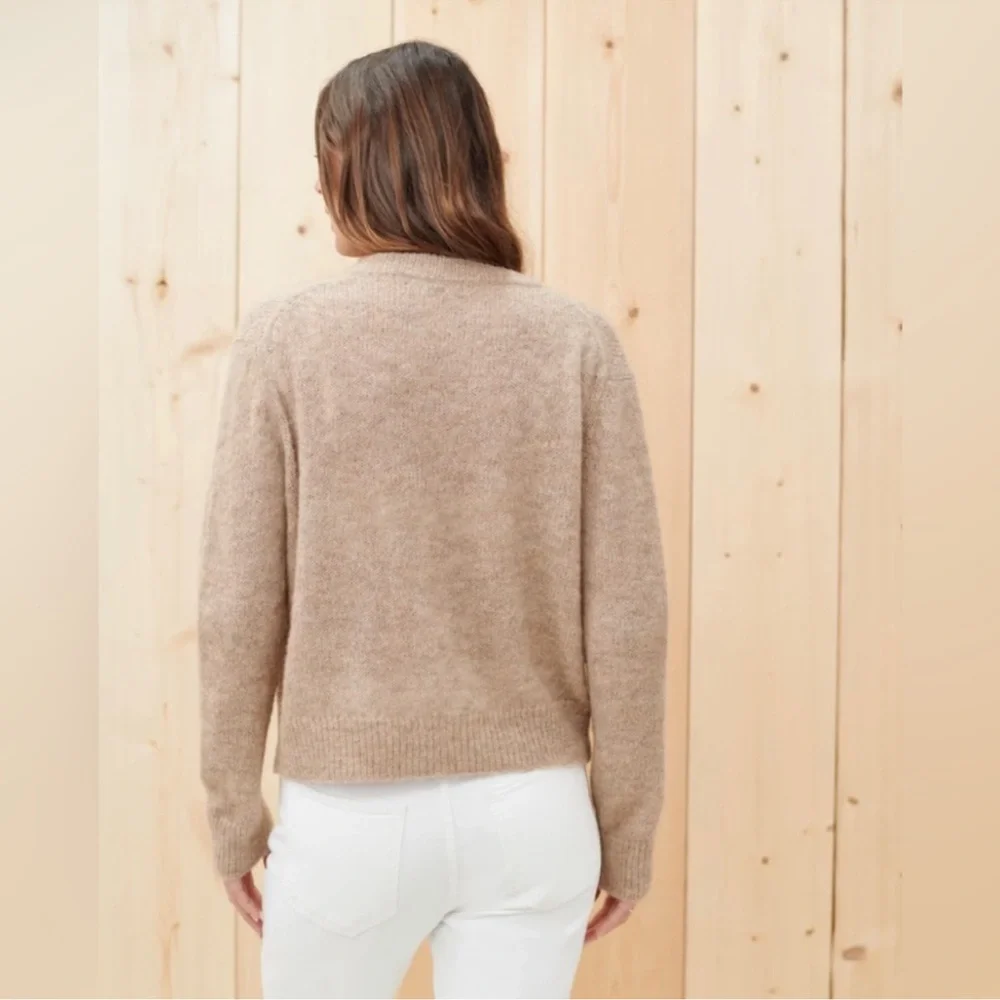 Jenni Kayne Women's Boyfriend Beige Sweater Cardigan Sz S - Picture 14 of 14